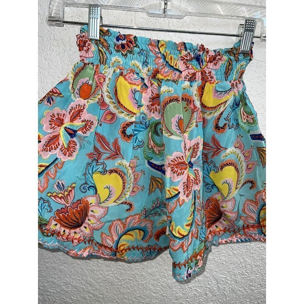 Taj by Sabrina Crippa Canna Shorts Embroidered Floral Size Small NWTS NEW (O) - Picture 11 of 12